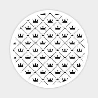 Cute Geometric Crown Pattern Magnet